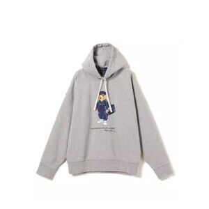 BEAMS x POLO RALPH LAUREN Hoodie 11-13-1254-770 Gray XL size Bear LIMITED JAPAN